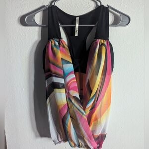 Colorful Abstract Print Dress